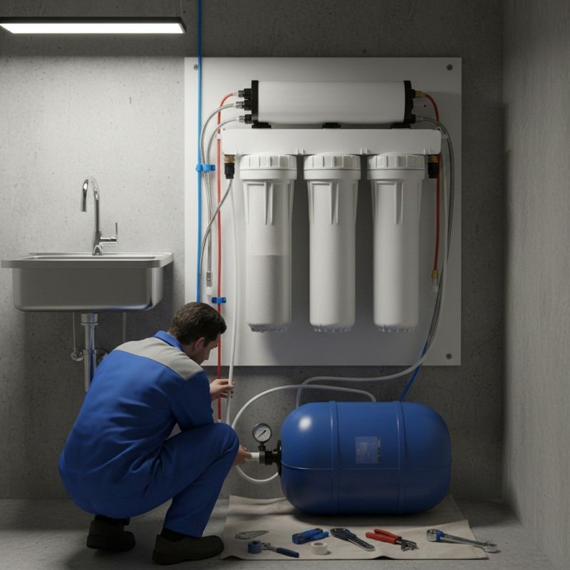 Well Water Tank Installation